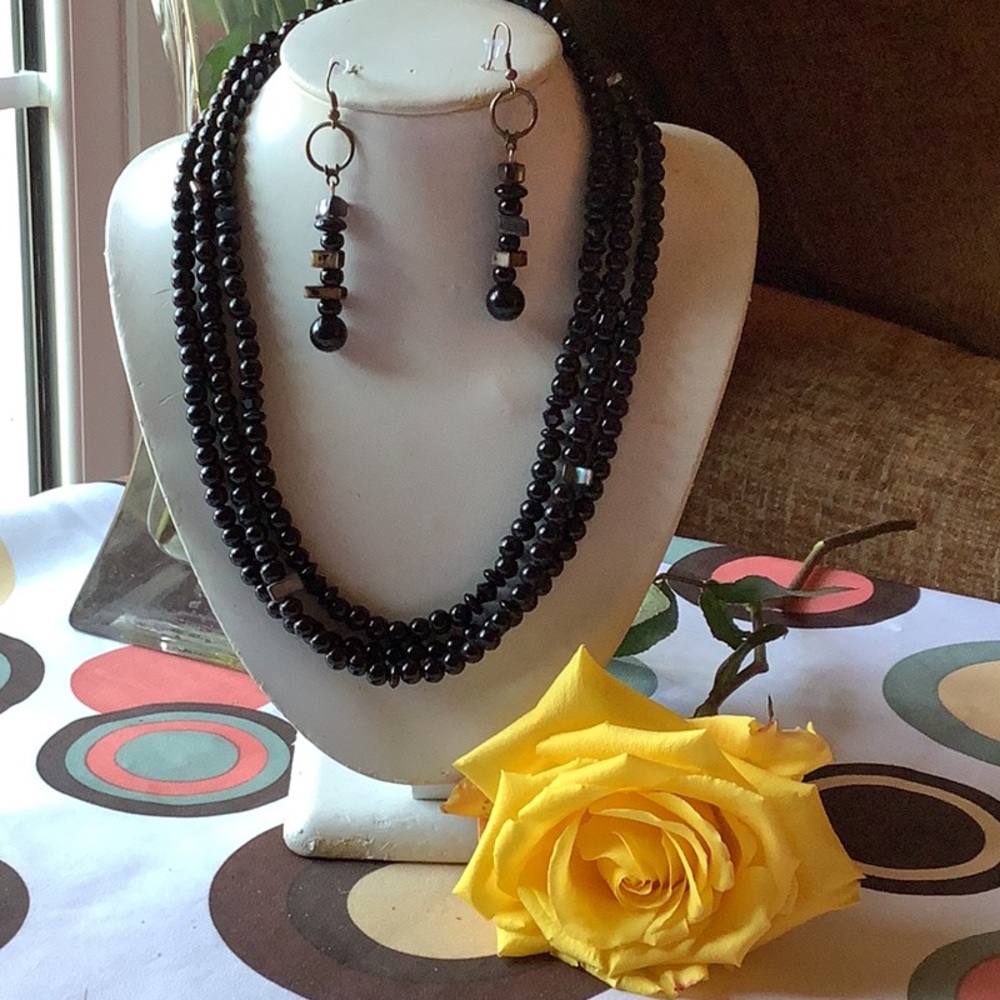 Handmade Necklace and Earrings